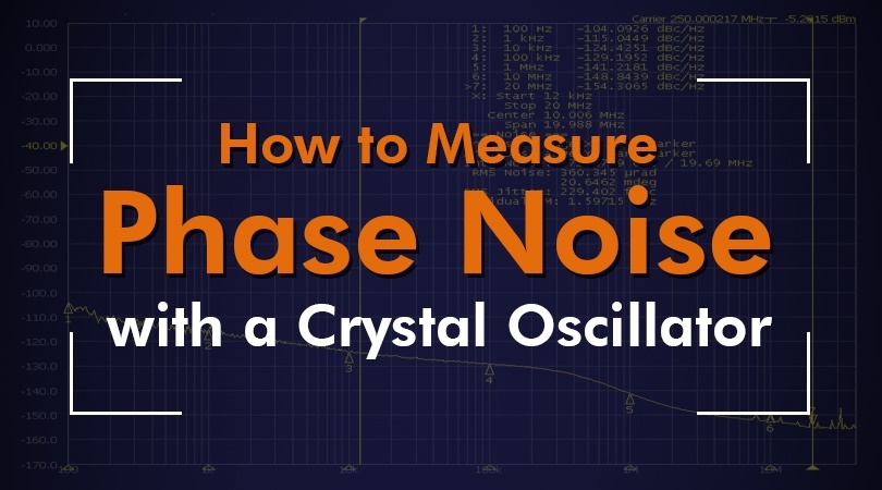 how to measure phase noise with a crystal oscillator